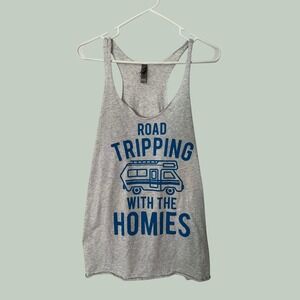 Next Level Road Tripping With The Homies Graphic Tank Top Heather Grey XL